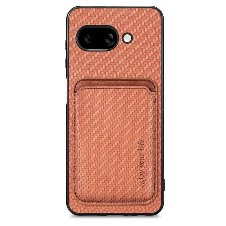 Carbon Fiber Leather Card Magsafe Phone Case, For Google Pixel 10 Pro XL, For Google Pixel 9 Pro XL, For Google Pixel 10 / 10 Pro, For Google Pixel 9 / 9 Pro, For Google Pixel 9a, For Google Pixel 7 Pro, For Google Pixel 7, For Google Pixel 6