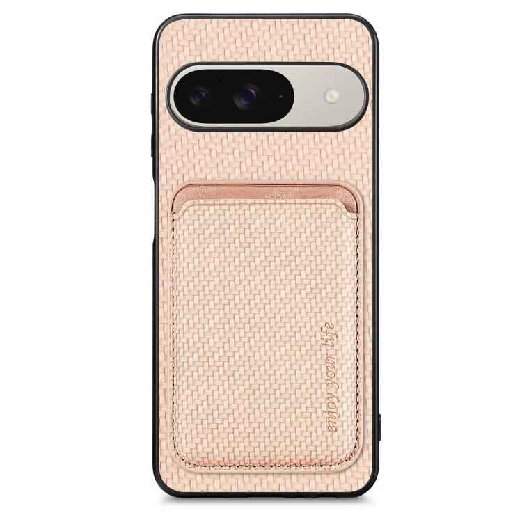Carbon Fiber Leather Card Magsafe Phone Case, For Google Pixel 10 Pro XL, For Google Pixel 9 Pro XL, For Google Pixel 10 / 10 Pro, For Google Pixel 9 / 9 Pro, For Google Pixel 9a, For Google Pixel 7 Pro, For Google Pixel 7, For Google Pixel 6
