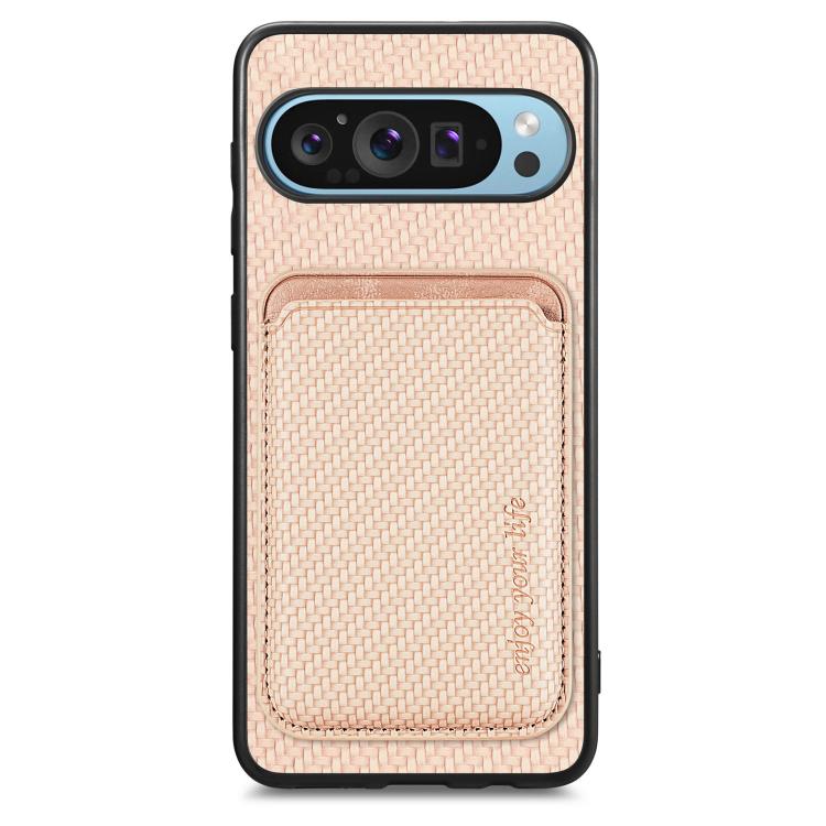 Carbon Fiber Leather Card Magsafe Phone Case, For Google Pixel 11 Pro XL, For Google Pixel 11, For Google Pixel 11 Pro, For Google Pixel 10 Pro XL, For Google Pixel 9 Pro XL, For Google Pixel 10 / 10 Pro, For Google Pixel 9 / 9 Pro, For Google Pixel 9a...