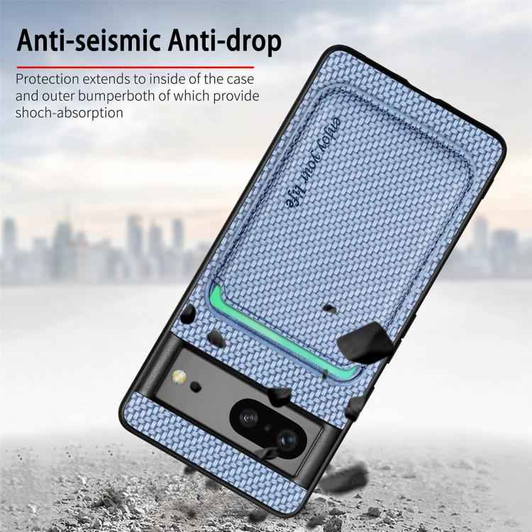 Carbon Fiber Leather Card Magsafe Phone Case, For Google Pixel 10 Pro XL, For Google Pixel 9 Pro XL, For Google Pixel 10 / 10 Pro, For Google Pixel 9 / 9 Pro, For Google Pixel 9a, For Google Pixel 7 Pro, For Google Pixel 7, For Google Pixel 6