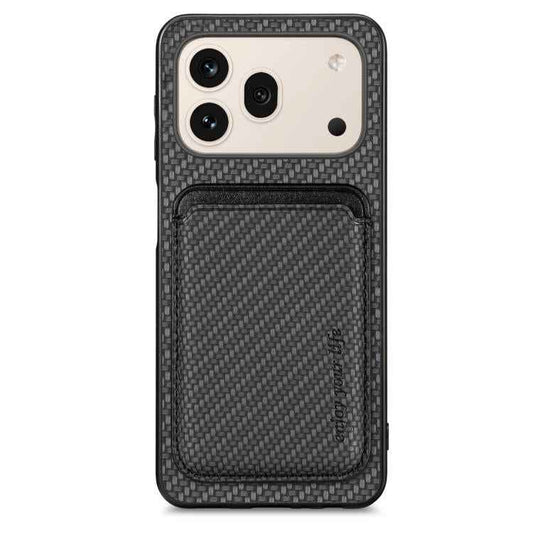 Carbon Fiber Leather Card Magsafe Phone Case, For Honor 600 Pro Global, For Honor 600 Global, For Honor Magic7 Pro, For Honor 200 Pro, For Honor 80 SE, For Honor 80, For Honor 80 Pro