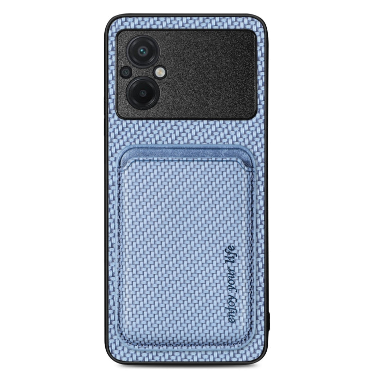 Carbon Fiber Leather Card Magnetic Phone Case
