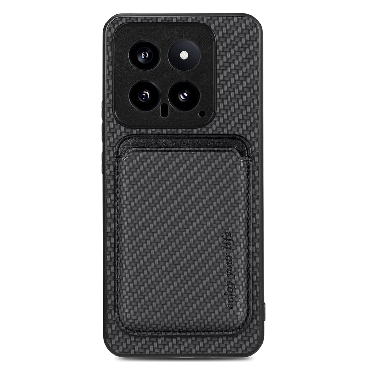 Carbon Fiber Leather Card Magnetic Phone Case, For Xiaomi Redmi Note 14 5G, For Xiaomi Redmi Note 14 Pro+ 5G, For Xiaomi Redmi Note 14 Pro 5G, For Redmi A3, For Xiaomi Redmi Note 13 Pro 4G, For Xiaomi 14 Pro, For Xiaomi 14, For Xiaomi 13 Pro           ...
