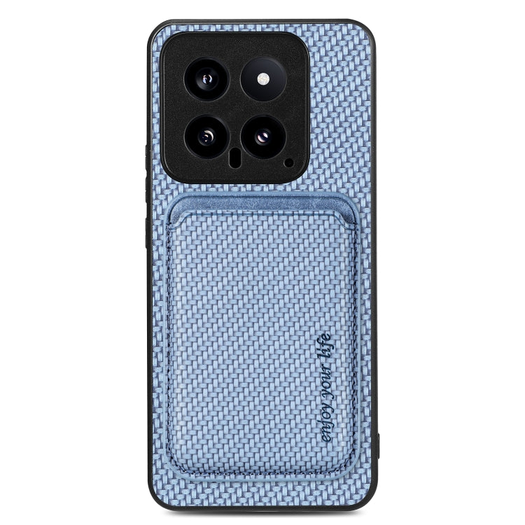 Carbon Fiber Leather Card Magnetic Phone Case, For Xiaomi Redmi Note 14 5G, For Xiaomi Redmi Note 14 Pro+ 5G, For Xiaomi Redmi Note 14 Pro 5G, For Redmi A3, For Xiaomi Redmi Note 13 Pro 4G, For Xiaomi 14 Pro, For Xiaomi 14, For Xiaomi 13 Pro           ...