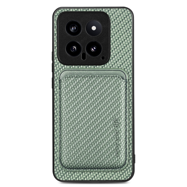 Carbon Fiber Leather Card Magnetic Phone Case, For Xiaomi Redmi Note 14 5G, For Xiaomi Redmi Note 14 Pro+ 5G, For Xiaomi Redmi Note 14 Pro 5G, For Redmi A3, For Xiaomi Redmi Note 13 Pro 4G, For Xiaomi 14 Pro, For Xiaomi 14, For Xiaomi 13 Pro           ...
