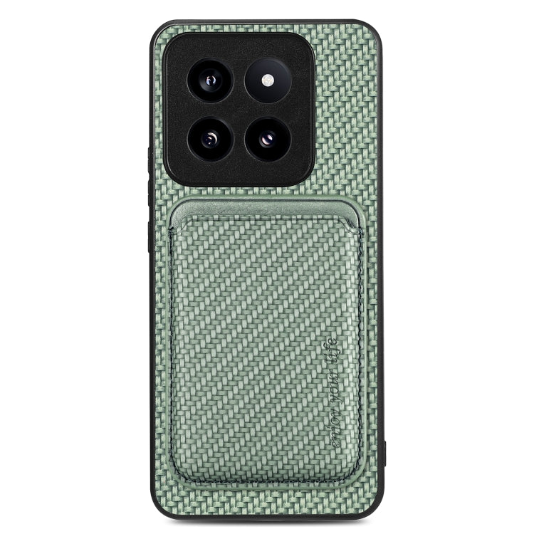 Carbon Fiber Leather Card Magnetic Phone Case, For Xiaomi Redmi Note 14 5G, For Xiaomi Redmi Note 14 Pro+ 5G, For Xiaomi Redmi Note 14 Pro 5G, For Redmi A3, For Xiaomi Redmi Note 13 Pro 4G, For Xiaomi 14 Pro, For Xiaomi 14, For Xiaomi 13 Pro           ...
