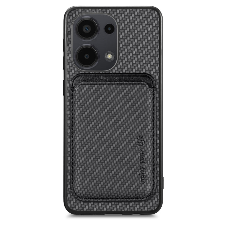 Carbon Fiber Leather Card Magnetic Phone Case, For Xiaomi Redmi Note 14 5G, For Xiaomi Redmi Note 14 Pro+ 5G, For Xiaomi Redmi Note 14 Pro 5G, For Redmi A3, For Xiaomi Redmi Note 13 Pro 4G, For Xiaomi 14 Pro, For Xiaomi 14, For Xiaomi 13 Pro           ...