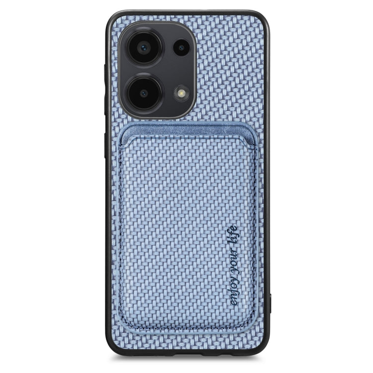 Carbon Fiber Leather Card Magnetic Phone Case, For Xiaomi Redmi Note 14 5G, For Xiaomi Redmi Note 14 Pro+ 5G, For Xiaomi Redmi Note 14 Pro 5G, For Redmi A3, For Xiaomi Redmi Note 13 Pro 4G, For Xiaomi 14 Pro, For Xiaomi 14, For Xiaomi 13 Pro           ...