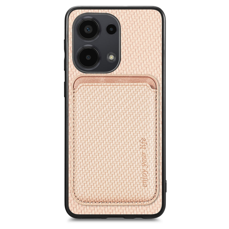 Carbon Fiber Leather Card Magnetic Phone Case, For Xiaomi Redmi Note 14 5G, For Xiaomi Redmi Note 14 Pro+ 5G, For Xiaomi Redmi Note 14 Pro 5G, For Redmi A3, For Xiaomi Redmi Note 13 Pro 4G, For Xiaomi 14 Pro, For Xiaomi 14, For Xiaomi 13 Pro           ...