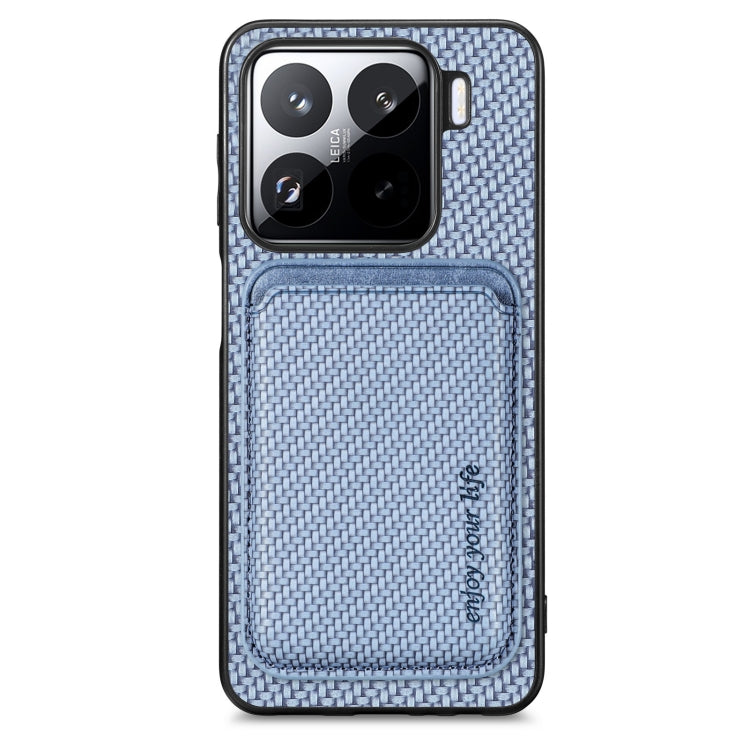 Carbon Fiber Leather Card Magnetic Phone Case, For Redmi 15C 5G / 4G Glodal 171mm, For Xiaomi 15T Pro, For Xiaomi 15T, For Redmi K80 Pro / Poco F7 Ultra, For Redmi K80 / Poco F7 Pro, For Redmi Turbo 4, For Xiaomi Poco X7 Pro, For Xiaomi 15 Pro         ...