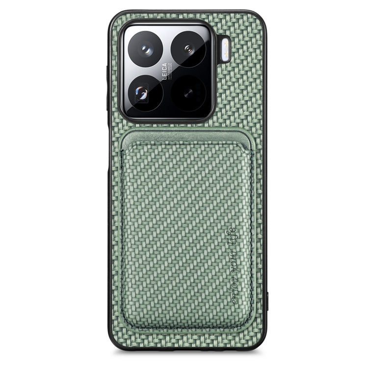 Carbon Fiber Leather Card Magnetic Phone Case, For Redmi 15C 5G / 4G Glodal 171mm, For Xiaomi 15T Pro, For Xiaomi 15T, For Redmi K80 Pro / Poco F7 Ultra, For Redmi K80 / Poco F7 Pro, For Redmi Turbo 4, For Xiaomi Poco X7 Pro, For Xiaomi 15 Pro         ...