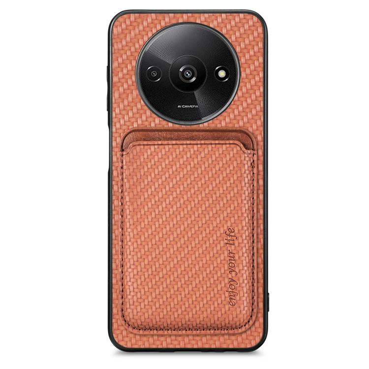 Carbon Fiber Leather Card Magnetic Phone Case, For Xiaomi Redmi Note 14 5G, For Xiaomi Redmi Note 14 Pro+ 5G, For Xiaomi Redmi Note 14 Pro 5G, For Redmi A3, For Xiaomi Redmi Note 13 Pro 4G, For Xiaomi 14 Pro, For Xiaomi 14, For Xiaomi 13 Pro           ...