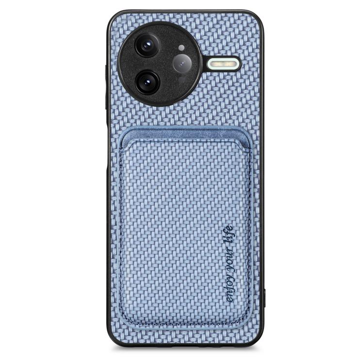 Carbon Fiber Leather Card Magnetic Phone Case, For Redmi 15C 5G / 4G Glodal 171mm, For Xiaomi 15T Pro, For Xiaomi 15T, For Redmi K80 Pro / Poco F7 Ultra, For Redmi K80 / Poco F7 Pro, For Redmi Turbo 4, For Xiaomi Poco X7 Pro, For Xiaomi 15 Pro         ...