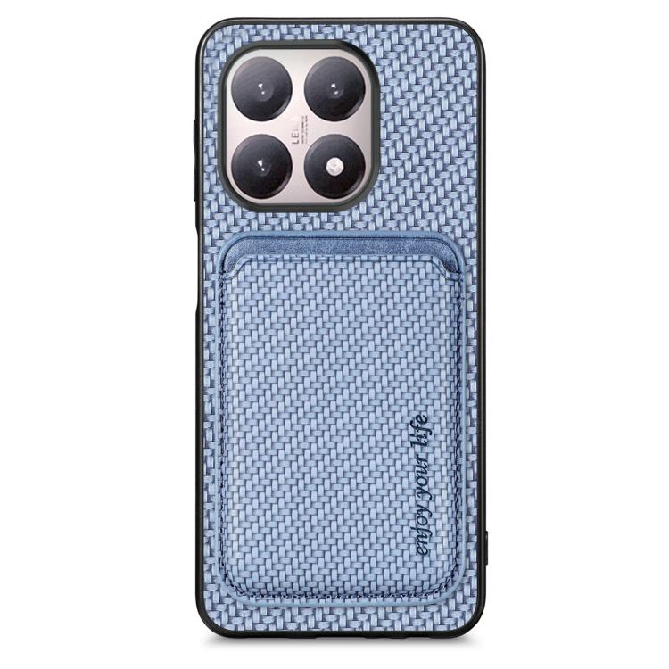 Carbon Fiber Leather Card Magnetic Phone Case, For Redmi 15C 5G / 4G Glodal 171mm, For Xiaomi 15T Pro, For Xiaomi 15T, For Redmi K80 Pro / Poco F7 Ultra, For Redmi K80 / Poco F7 Pro, For Redmi Turbo 4, For Xiaomi Poco X7 Pro, For Xiaomi 15 Pro         ...
