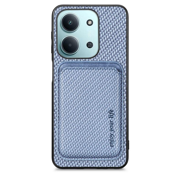 Carbon Fiber Leather Card Magnetic Phone Case, For Redmi 15C 5G / 4G Glodal 171mm, For Xiaomi 15T Pro, For Xiaomi 15T, For Redmi K80 Pro / Poco F7 Ultra, For Redmi K80 / Poco F7 Pro, For Redmi Turbo 4, For Xiaomi Poco X7 Pro, For Xiaomi 15 Pro         ...