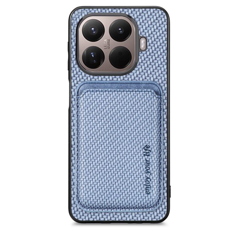 Carbon Fiber Leather Card Magnetic Phone Case, For Redmi 15C 5G / 4G Glodal 171mm, For Xiaomi 15T Pro, For Xiaomi 15T, For Redmi K80 Pro / Poco F7 Ultra, For Redmi K80 / Poco F7 Pro, For Redmi Turbo 4, For Xiaomi Poco X7 Pro, For Xiaomi 15 Pro         ...
