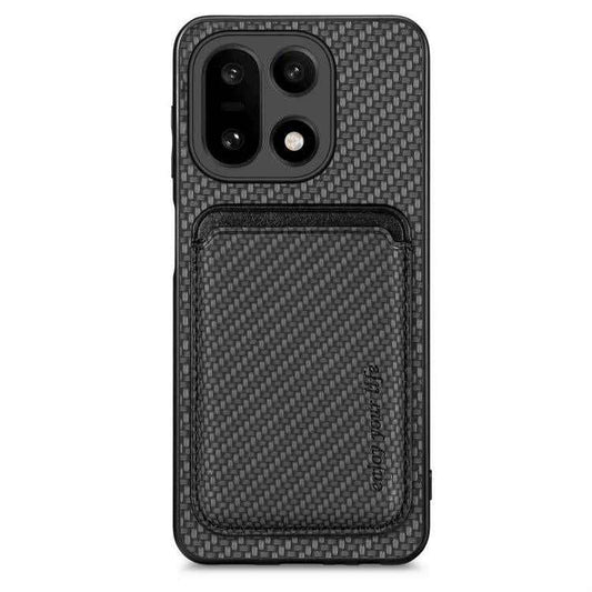 Carbon Fiber Leather Card Magsafe Phone Case, For OnePlus 15, For Oneplus Nord CE 2 Lite 5G