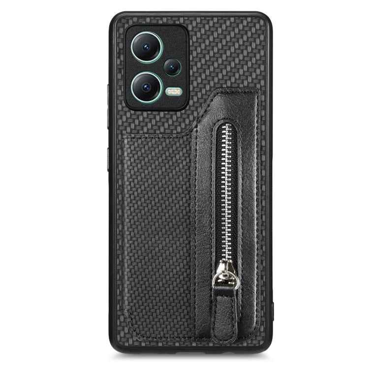 Carbon Fiber Horizontal Flip Zipper Wallet Phone Case, For Redmi 15C 5G / 4G Glodal 171mm, For Xiaomi 15T, For Redmi K80 Pro / Poco F7 Ultra, For Redmi K80 / Poco F7 Pro, For Redmi Turbo 4, For Xiaomi Poco X7 Pro, For Redmi Note 12 5G                  ...