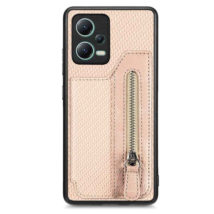 Carbon Fiber Horizontal Flip Zipper Wallet Phone Case, For Redmi 15C 5G / 4G Glodal 171mm, For Xiaomi 15T, For Redmi K80 Pro / Poco F7 Ultra, For Redmi K80 / Poco F7 Pro, For Redmi Turbo 4, For Xiaomi Poco X7 Pro, For Redmi Note 12 5G                  ...
