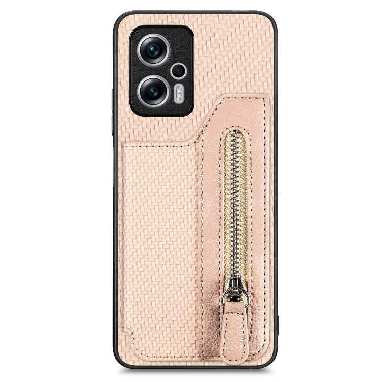 Carbon Fiber Horizontal Flip Zipper Wallet Phone Case, For Redmi 15C 5G / 4G Glodal 171mm, For Xiaomi 15T, For Redmi K80 Pro / Poco F7 Ultra, For Redmi K80 / Poco F7 Pro, For Redmi Turbo 4, For Xiaomi Poco X7 Pro, For Redmi Note 12 5G                  ...