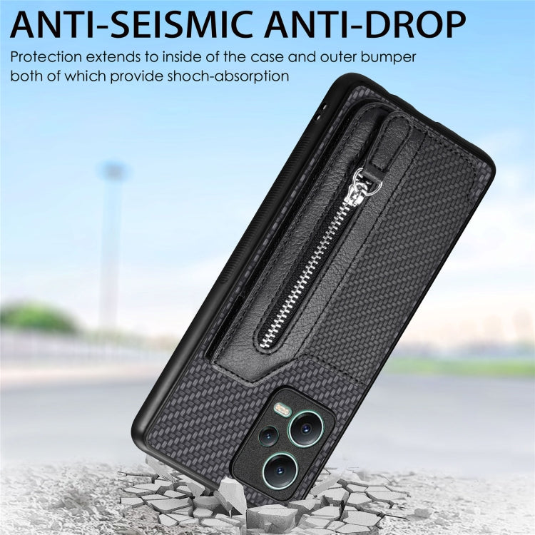 Carbon Fiber Horizontal Flip Zipper Wallet Phone Case, For Redmi 15C 5G / 4G Glodal 171mm, For Xiaomi 15T, For Redmi K80 Pro / Poco F7 Ultra, For Redmi K80 / Poco F7 Pro, For Redmi Turbo 4, For Xiaomi Poco X7 Pro, For Redmi Note 12 5G                  ...