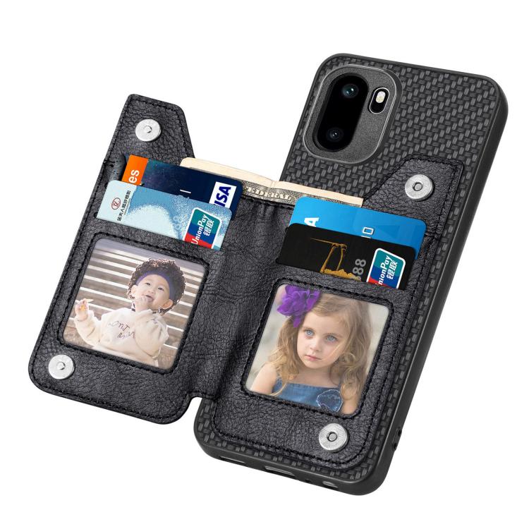 Carbon Fiber Horizontal Flip Zipper Wallet Phone Case, For OnePlus Ace 6 / 6T / 15R, For OnePlus 15
