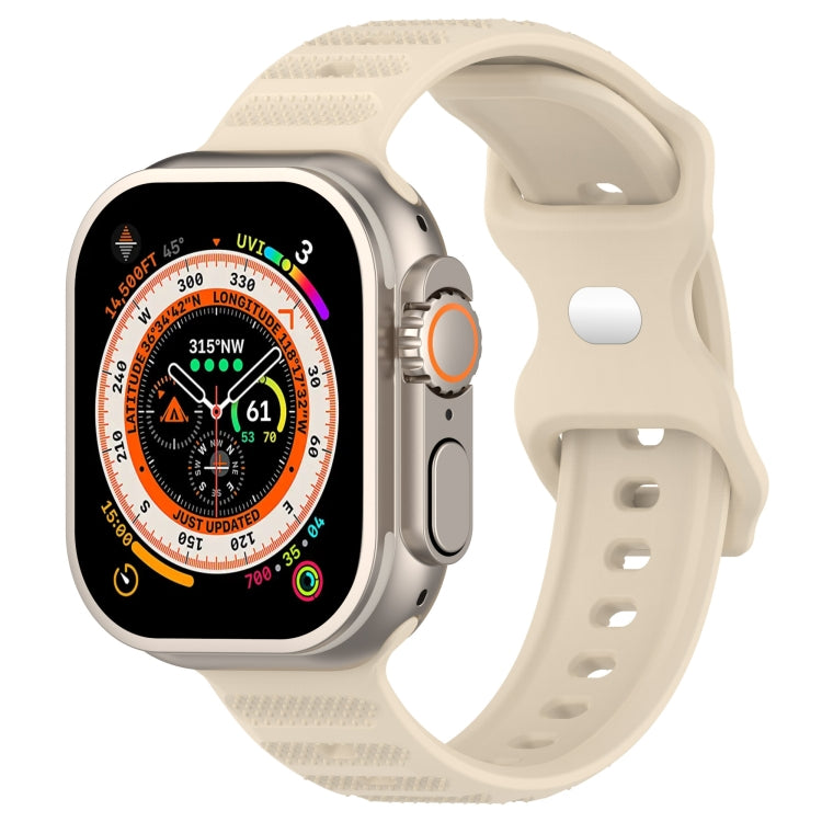 Reverse Buckle Dot Texture Silicone Watch Band, For Apple Watch Ultra 49mm, For Apple Watch 8 41mm, For Apple Watch 8 45mm, For Apple Watch SE 2022 40mm