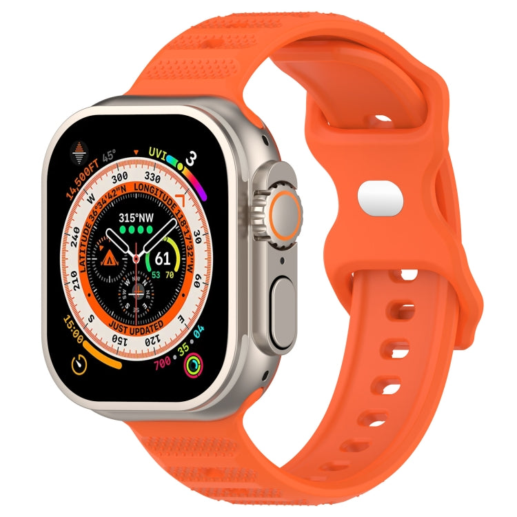 Reverse Buckle Dot Texture Silicone Watch Band, For Apple Watch Ultra 49mm, For Apple Watch 8 41mm, For Apple Watch 8 45mm, For Apple Watch SE 2022 40mm