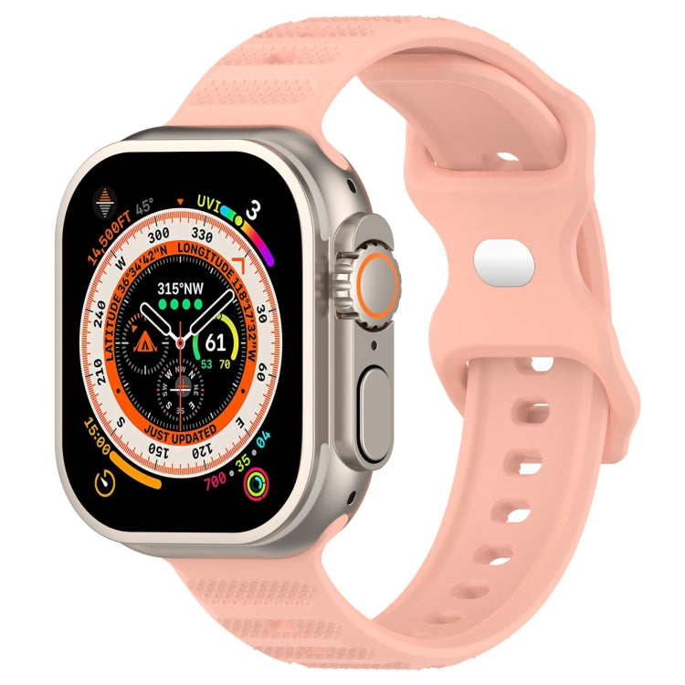 Reverse Buckle Dot Texture Silicone Watch Band, For Apple Watch Ultra 49mm, For Apple Watch 8 41mm, For Apple Watch 8 45mm, For Apple Watch SE 2022 40mm