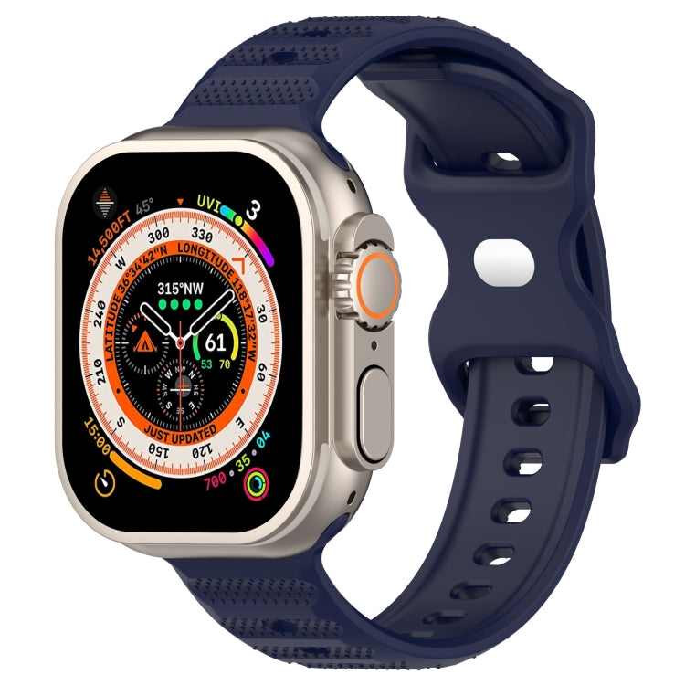 Reverse Buckle Dot Texture Silicone Watch Band, For Apple Watch SE 2022 44mm, For Apple Watch 7 41mm, For Apple Watch 7 45mm, For Apple Watch SE 40mm