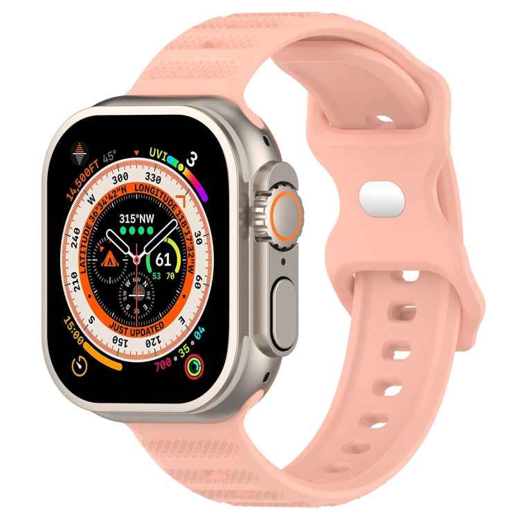 Reverse Buckle Dot Texture Silicone Watch Band, For Apple Watch SE 44mm, For Apple Watch 6 40mm, For Apple Watch 6 44mm, For Apple Watch 5 44mm