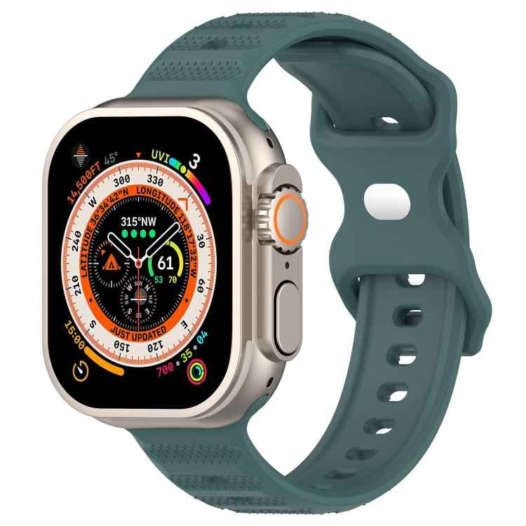 Reverse Buckle Dot Texture Silicone Watch Band, For Apple Watch SE 44mm, For Apple Watch 6 40mm, For Apple Watch 6 44mm, For Apple Watch 5 44mm