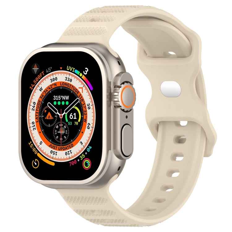 Reverse Buckle Dot Texture Silicone Watch Band, For Apple Watch SE 44mm, For Apple Watch 6 40mm, For Apple Watch 6 44mm, For Apple Watch 5 44mm
