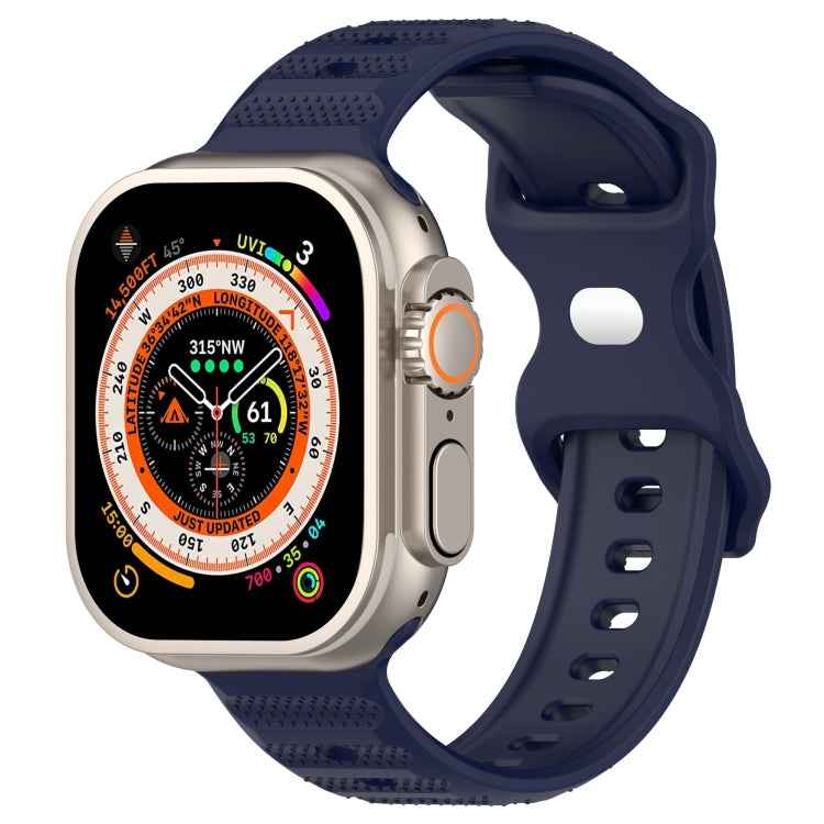 Reverse Buckle Dot Texture Silicone Watch Band, For Apple Watch SE 44mm, For Apple Watch 6 40mm, For Apple Watch 6 44mm, For Apple Watch 5 44mm