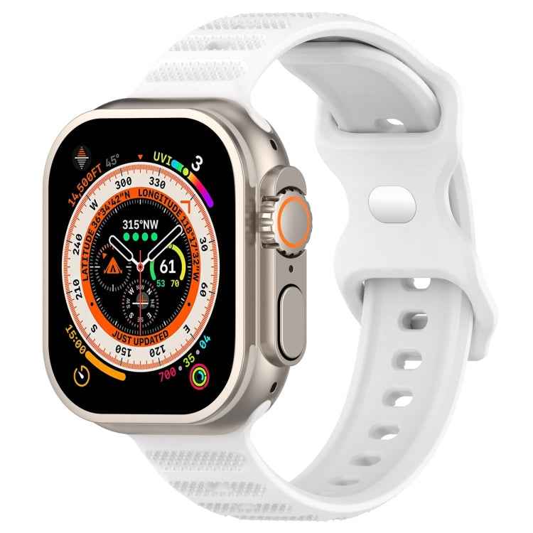 Reverse Buckle Dot Texture Silicone Watch Band, For Apple Watch SE 44mm, For Apple Watch 6 40mm, For Apple Watch 6 44mm, For Apple Watch 5 44mm