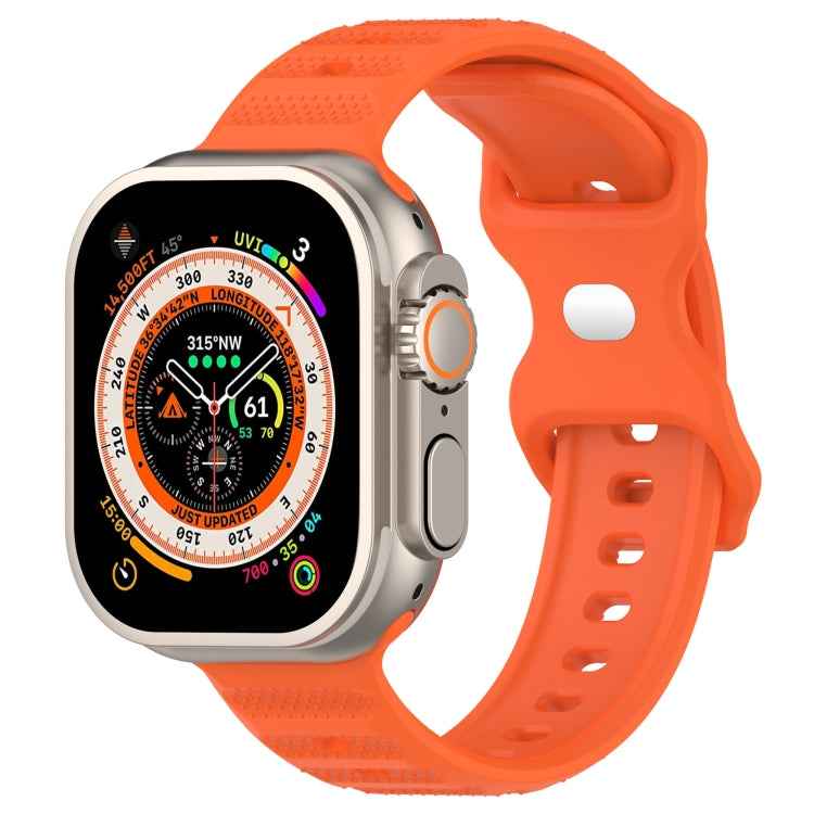 Reverse Buckle Dot Texture Silicone Watch Band, For Apple Watch SE 44mm, For Apple Watch 6 40mm, For Apple Watch 6 44mm, For Apple Watch 5 44mm