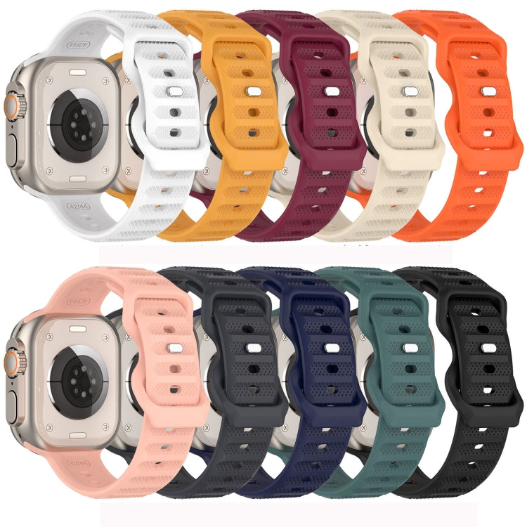 Reverse Buckle Dot Texture Silicone Watch Band, For Apple Watch Ultra 49mm, For Apple Watch 8 41mm, For Apple Watch 8 45mm, For Apple Watch SE 2022 40mm