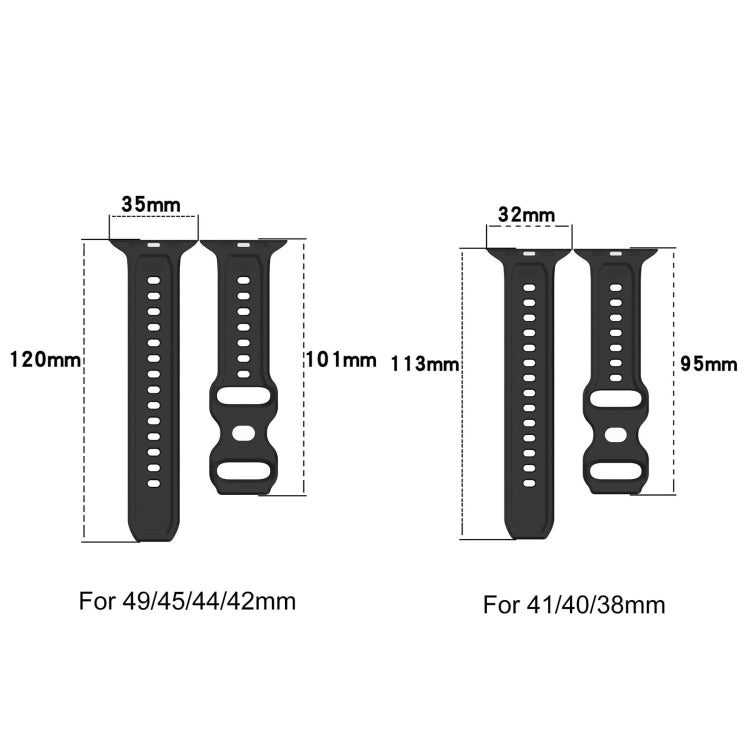 Reverse Buckle Dot Texture Silicone Watch Band