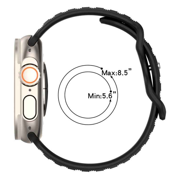 Reverse Buckle Dot Texture Silicone Watch Band, For Apple Watch SE 44mm, For Apple Watch 6 40mm, For Apple Watch 6 44mm, For Apple Watch 5 44mm