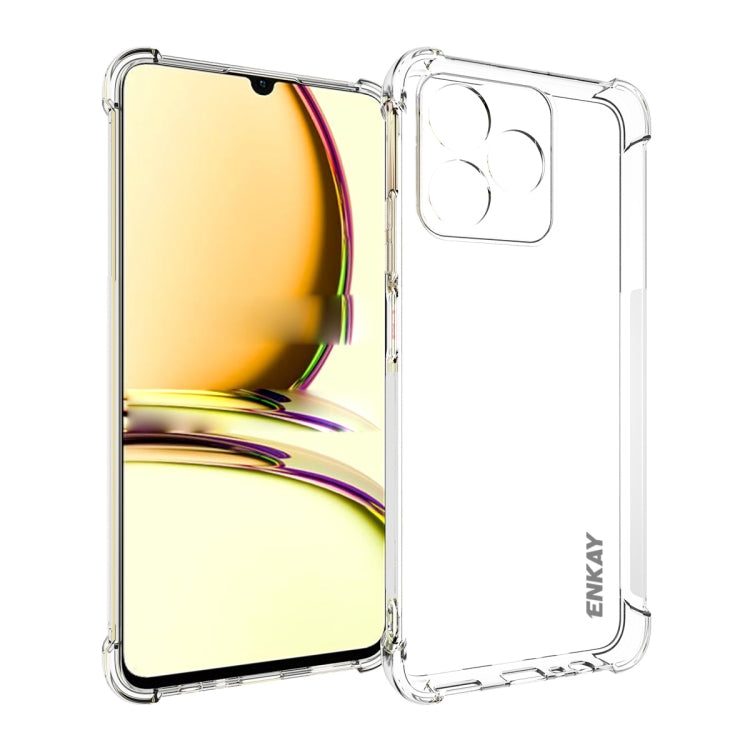 ENKAY Transparent TPU Shockproof Anti-slip Phone Case, For Realme 16T 5G, For Realme 16 Pro+ 5G Global, For Realme 16 Pro 5G Global, For Realme C85 Pro 4G Global, For Realme 15 Pro 5G Global, For Realme 15 5G Global, For Realme 14 Pro 5G               ...