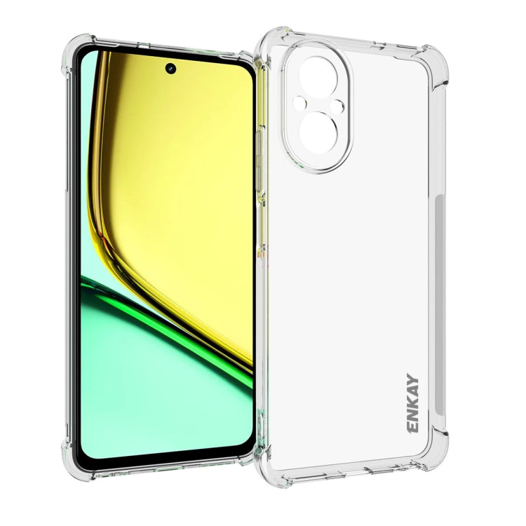 ENKAY Transparent TPU Shockproof Anti-slip Phone Case, For Realme 16T 5G, For Realme 16 Pro+ 5G Global, For Realme 16 Pro 5G Global, For Realme C85 Pro 4G Global, For Realme 15 Pro 5G Global, For Realme 15 5G Global, For Realme 14 Pro 5G               ...