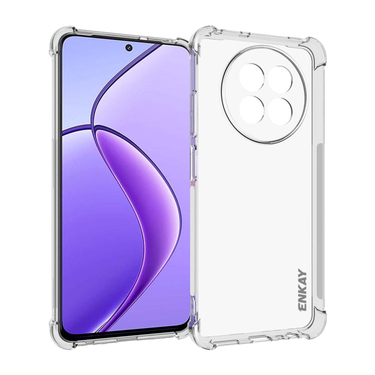 ENKAY Transparent TPU Shockproof Anti-slip Phone Case, For Realme 16T 5G, For Realme 16 Pro+ 5G Global, For Realme 16 Pro 5G Global, For Realme C85 Pro 4G Global, For Realme 15 Pro 5G Global, For Realme 15 5G Global, For Realme 14 Pro 5G               ...