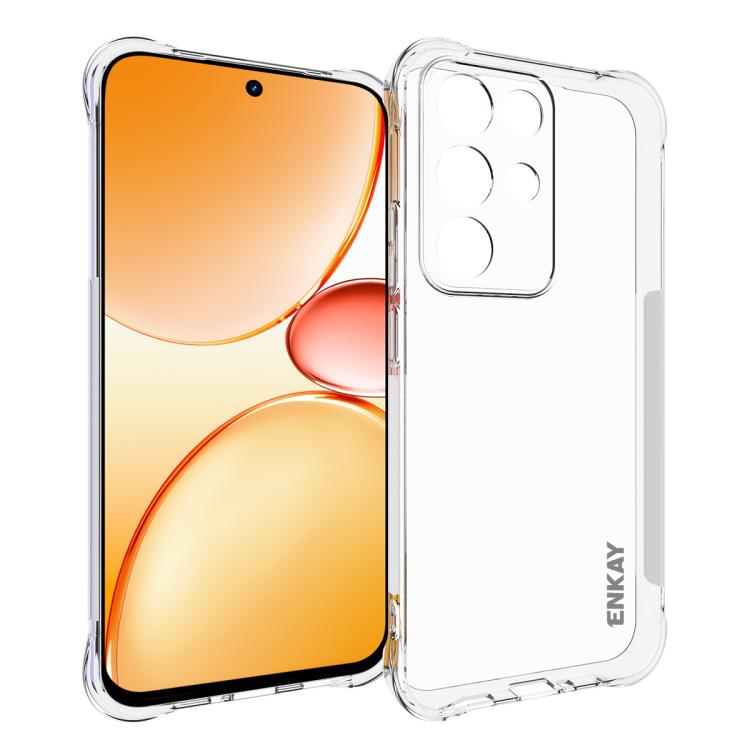 ENKAY Transparent TPU Shockproof Anti-slip Phone Case, For Realme 16 Pro+ 5G Global, For Realme 16 Pro 5G Global, For Realme C85 Pro 4G Global, For Realme 15 Pro 5G Global, For Realme 15 5G Global, For Realme 14 Pro 5G, For Realme 14X 5G Global        ...