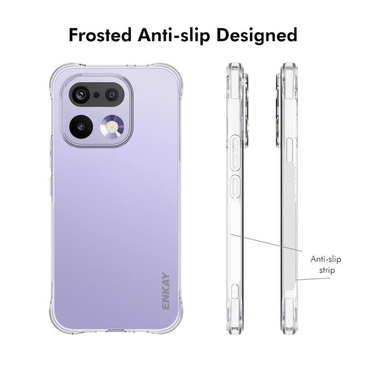 ENKAY Transparent TPU Shockproof Anti-slip Phone Case, For Realme 16 Pro+ 5G Global, For Realme 16 Pro 5G Global, For Realme C85 Pro 4G Global, For Realme 15 Pro 5G Global, For Realme 15 5G Global, For Realme 14 Pro 5G, For Realme 14X 5G Global        ...