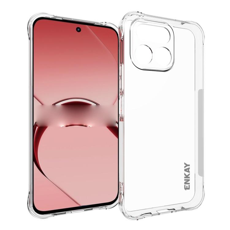 ENKAY Transparent TPU Shockproof Anti-slip Phone Case, For Realme 16T 5G, For Realme 16 Pro+ 5G Global, For Realme 16 Pro 5G Global, For Realme C85 Pro 4G Global, For Realme 15 Pro 5G Global, For Realme 15 5G Global, For Realme 14 Pro 5G               ...
