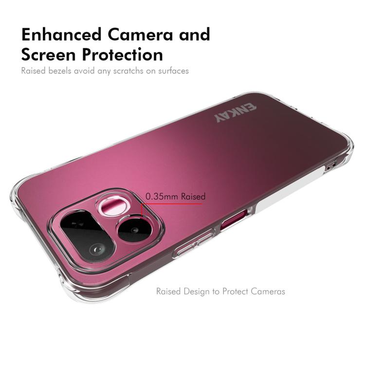 ENKAY Transparent TPU Shockproof Anti-slip Phone Case, For Realme 16T 5G, For Realme 16 Pro+ 5G Global, For Realme 16 Pro 5G Global, For Realme C85 Pro 4G Global, For Realme 15 Pro 5G Global, For Realme 15 5G Global, For Realme 14 Pro 5G               ...