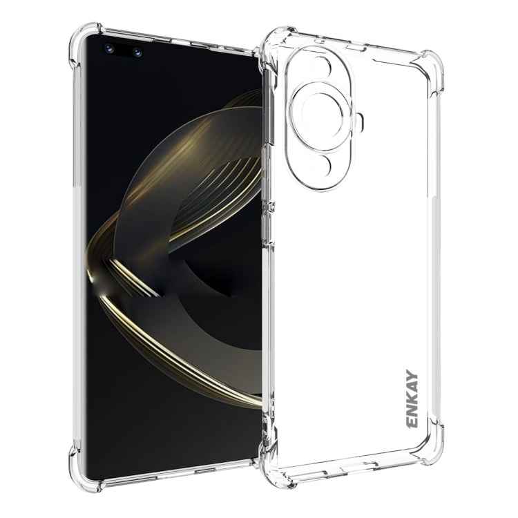 ENKAY Hat-Prince Transparent TPU Shockproof Phone Case, For Huawei Pura 80 Ultra, For Huawei Pura 80 Pro / 80 Pro+, For Huawei Pura 80, For Huawei Pura 70 Pro / 70 Pro+, For Huawei Enjoy 60X 4G / nova Y91 4G, For Huawei nova 11 Pro / 11 Ultra 4G       ...