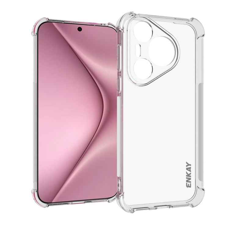 ENKAY Hat-Prince Transparent TPU Shockproof Phone Case, For Huawei Pura 80 Ultra, For Huawei Pura 80 Pro / 80 Pro+, For Huawei Pura 80, For Huawei Pura 70 Pro / 70 Pro+, For Huawei Enjoy 60X 4G / nova Y91 4G, For Huawei nova 11 Pro / 11 Ultra 4G       ...