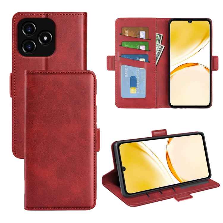 Dual-side Magnetic Buckle Horizontal Flip Leather Phone Case, For Realme C65 4G, For Realme 15 5G / 15 Pro 5G, For Realme Narzo N53 / C53