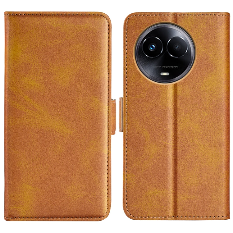 Dual-side Magnetic Buckle Horizontal Flip Leather Phone Case, For Realme 12 Pro+, For Realme C67 5G, For Realme 11X, For Realme C65 4G, For Realme C85 5G / 15x 5G, For Realme 15 5G / 15 Pro 5G, For Realme Narzo N53 / C53